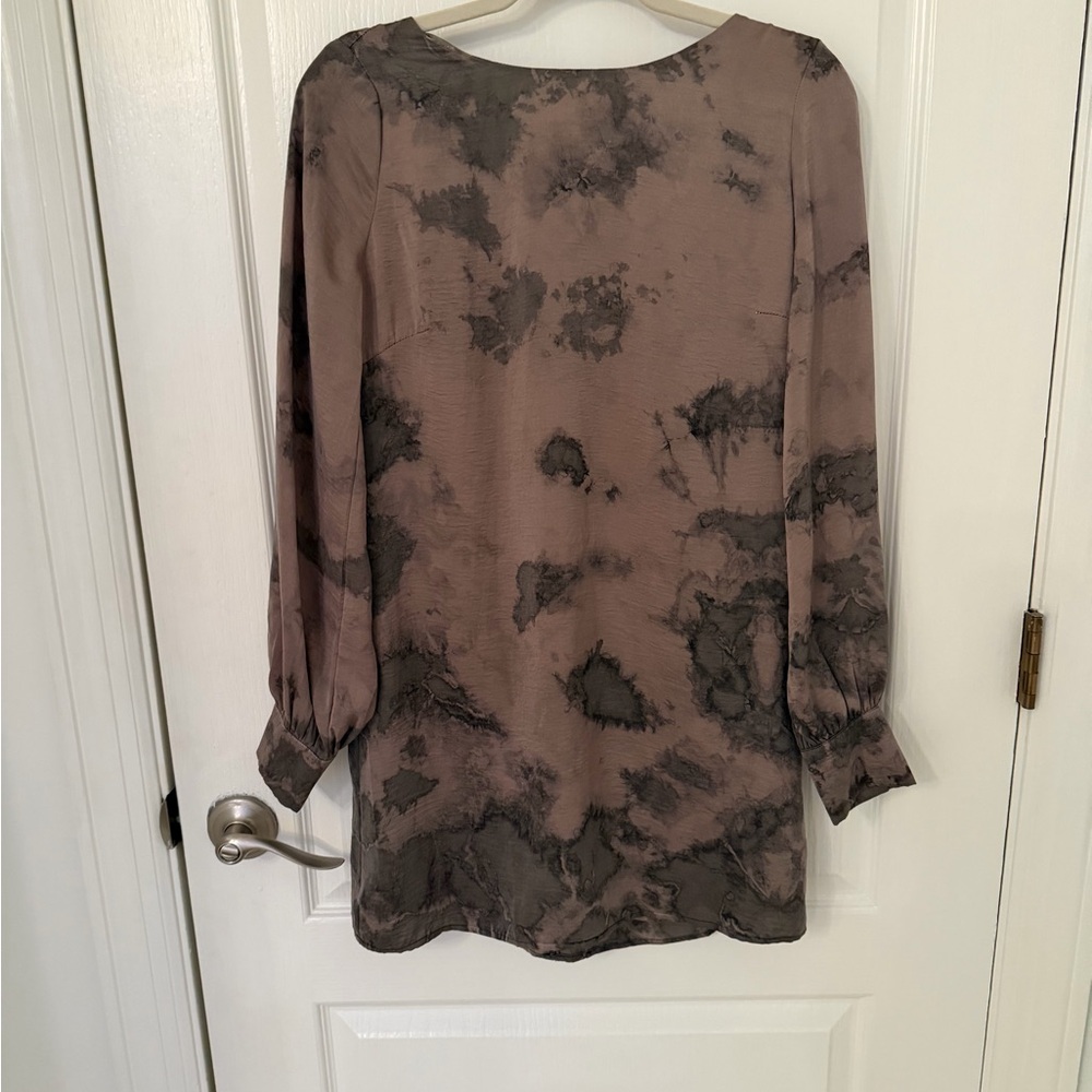 Elegant Tie-Dye Women's Dress